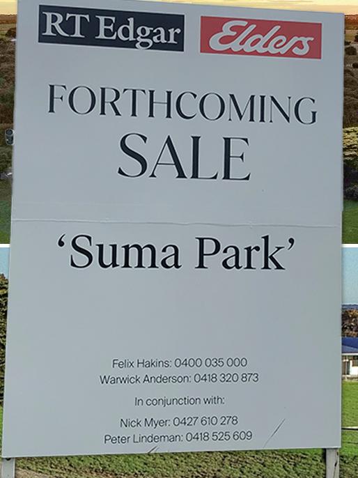 The Suma Park for sale sign. Picture: Supplied