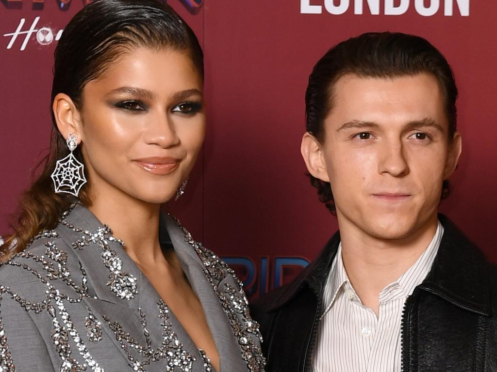 LONDON, ENGLAND - DECEMBER 05: (L-R) Zendaya and Tom Holland attend a photocall for "Spiderman: No Way Home" at The Old Sessions House on December 05, 2021 in London, England. (Photo by Gareth Cattermole/Getty Images)