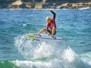 Chris Zaffis in the quarterfinals at the 2019 Carve Pro. Picture: Ethan Smith