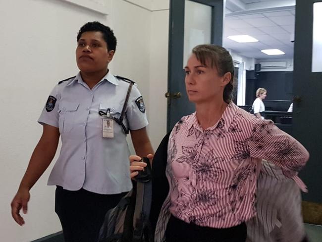 Yvette Nikolic arriving for the hearing at the Suva High Court. Picture: News Corp Australia