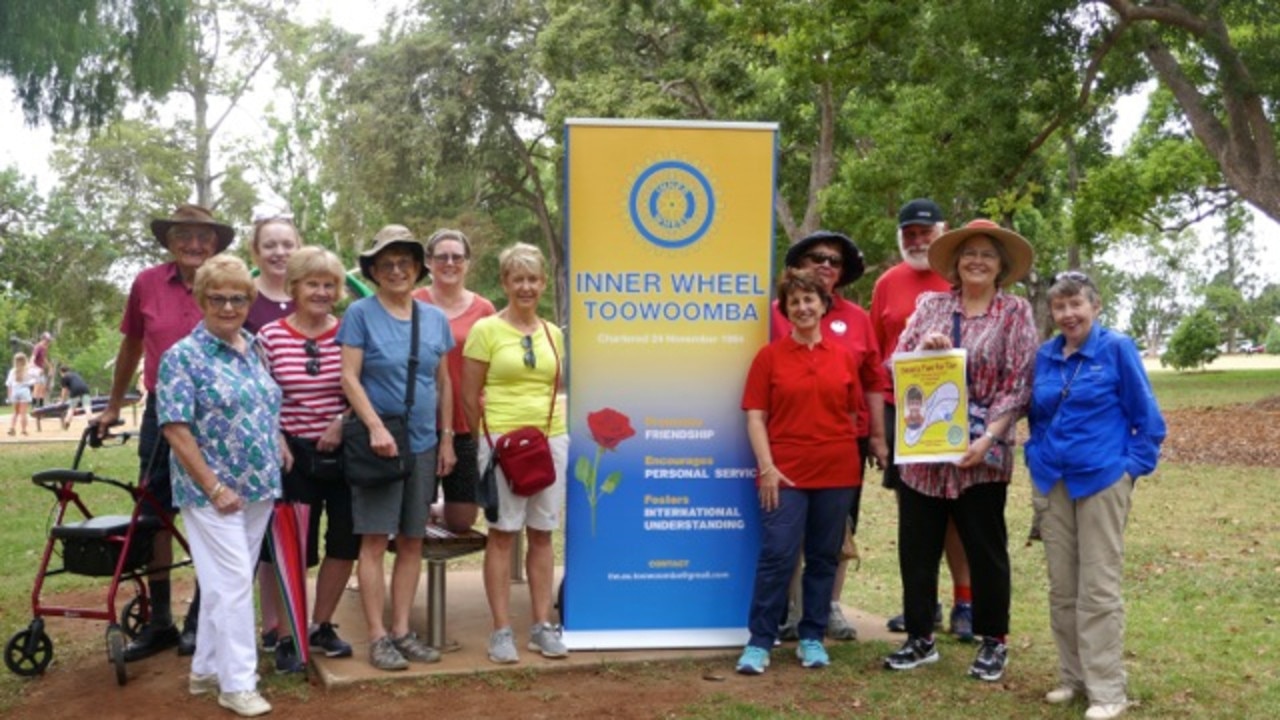 At the Two for a Tenner walk are (from left) Back row: Rodney Mason, Jessica Gillman, Jean Charlish, Cath Wright, Geoff Kapernick. Front row: Reinhild Oberman, Sue Pound, Susan Bradshaw, Sue Reynolds, Josie Doyle, Catherine Mason, Alison Beattie.