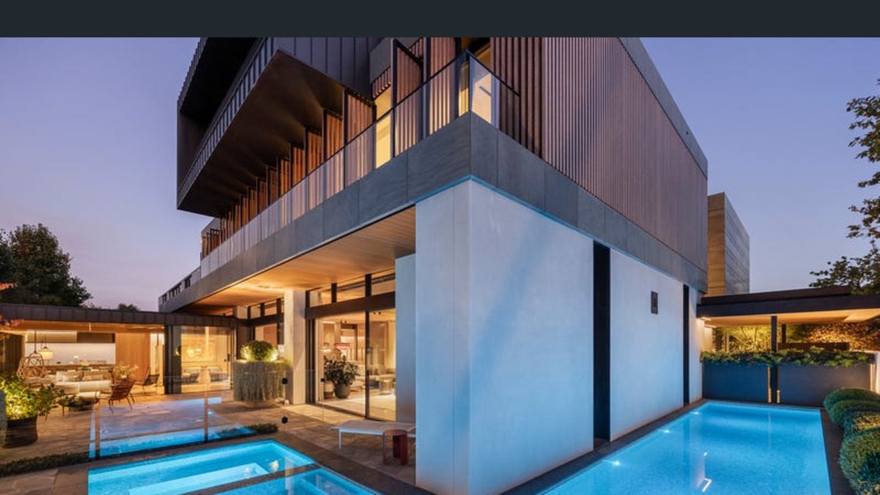 Nearby 12 St Georges Rd is also on the market, with a price guide of $36m-$39m, adding to rising buyer interest in Toorak’s trophy homes.