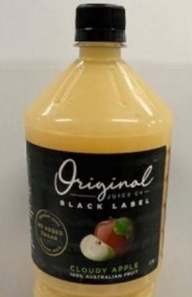 Coles recall Original Juice Co. cloudy apple juice recalled over toxin