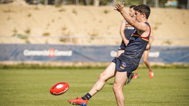 Ned McHenry at training. Picture: AAP/Mike Burton