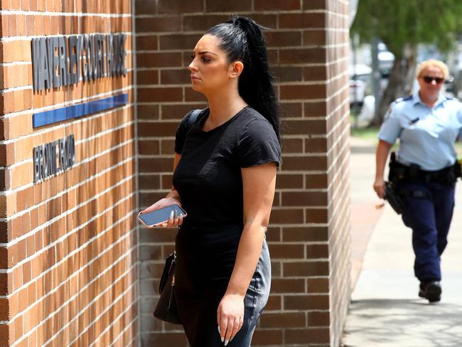 Skye Yannieh outside Waverley Local Court. Picture: Toby Zerna