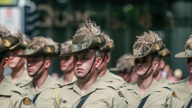 Brisbane 2023 Anzac Day parade. Picture: NCA NewsWire / Glenn Campbell