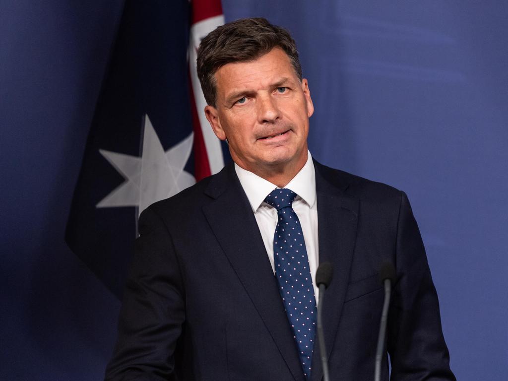 Angus Taylor is also in the race for the top spot. Picture: NewsWire / Monique Harmer