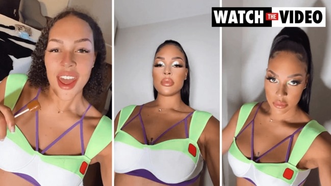 Liz Cambage shows off revealing Halloween outfit