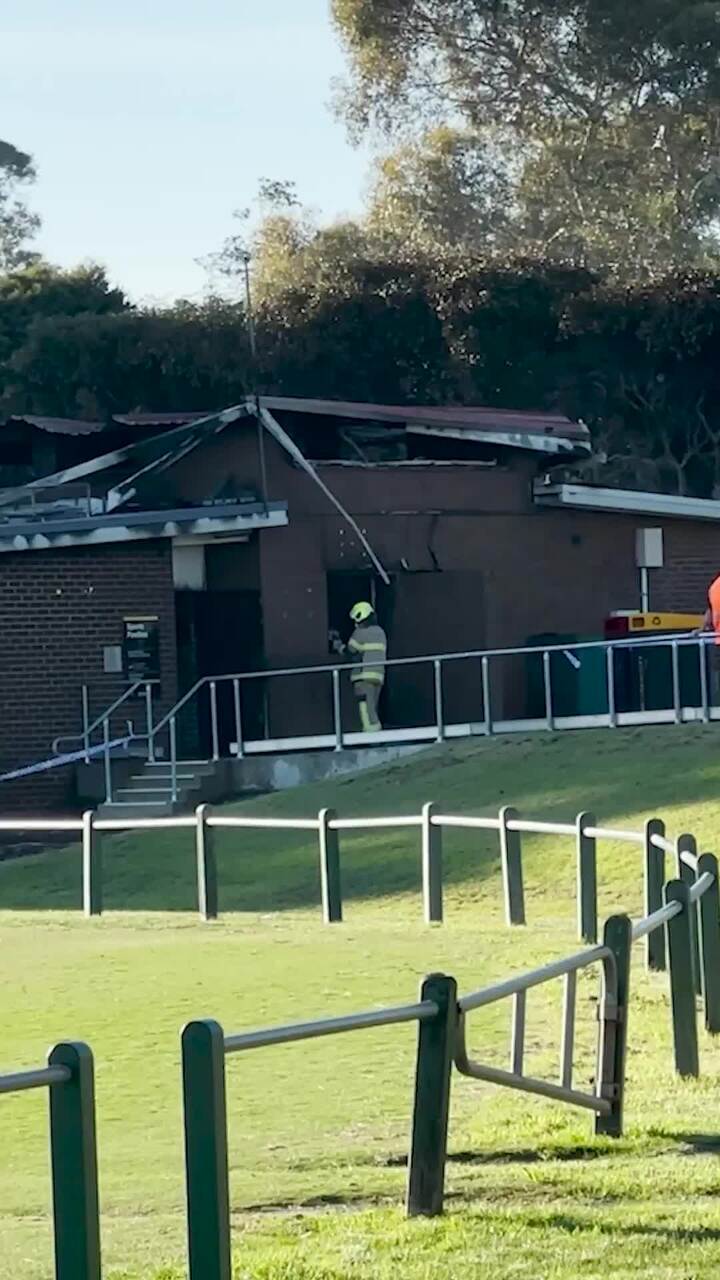 Suspicious blaze destroys sporting club