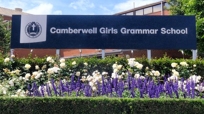 Camberwell Girls Grammar management earn an average of $245k. Picture: Luis Enrique Ascui