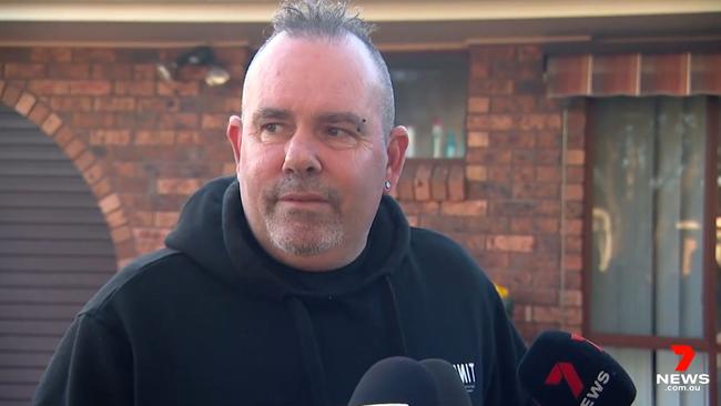 A neighbour describes coming home to find police on the scene. Picture: 7 News