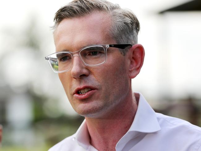 SYDNEY, AUSTRALIA - NewsWire Photos MARCH 10, 2023: NSW Premier Dominic Perrottet pictured at a press conference at Carss Park Community Centre.Picture: NCA NewsWire / Damian Shaw