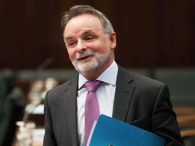 Independent member for Franklin David O’Byrne during question time. Picture: Nikki Davis-Jones