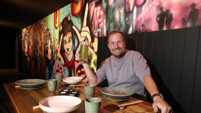 Scott Imlach is opening up a new Japanese restaurant at Nobbys called Okawari House. Picture Glenn Hampson