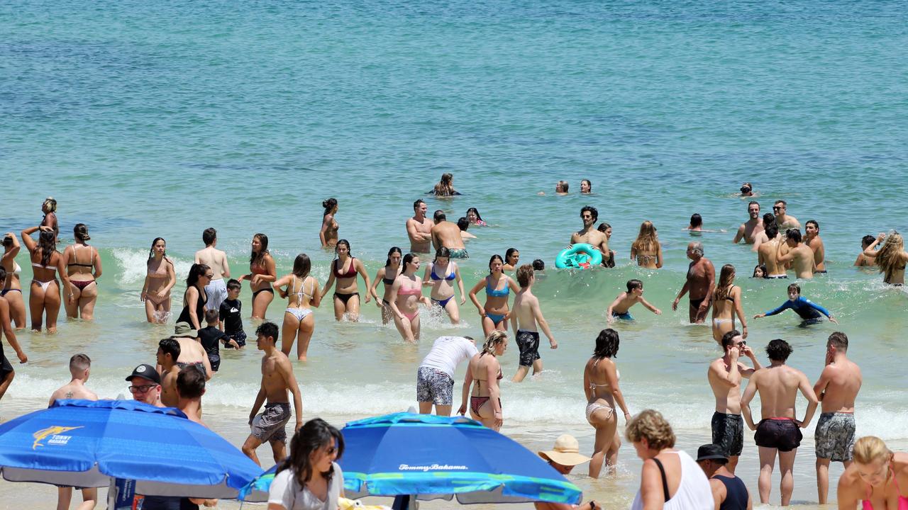 Bondi Beach on Saturday. Picture: Matrix