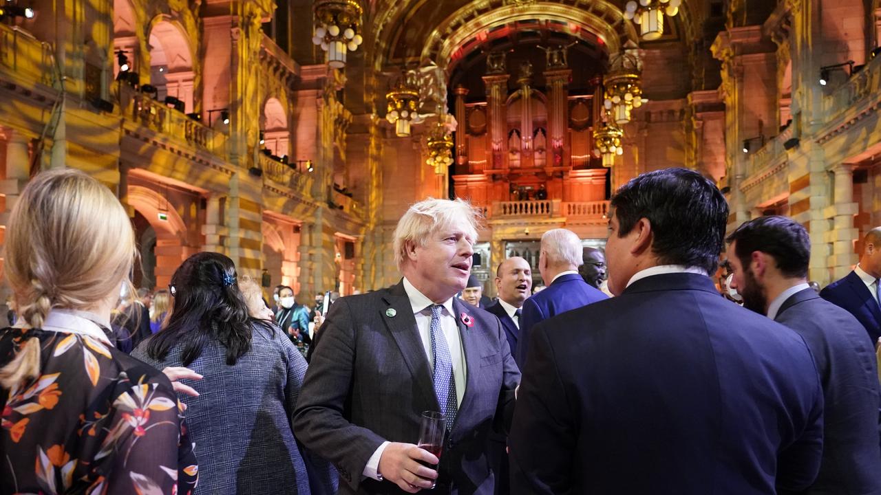 And he was all smiles at a later reception. Picture: Alberto Pezzali – Pool/Getty Images