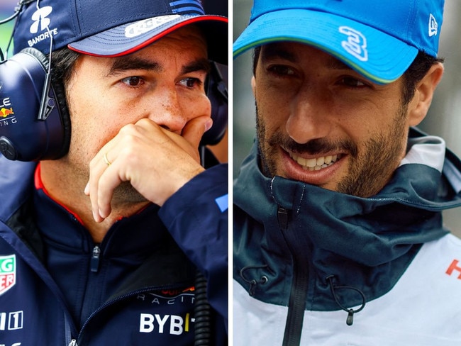 Sergio Perez and Daniel Ricciardo.
