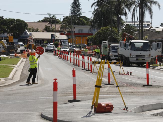 Work is progressing on the Byron bypass.