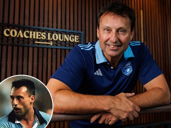 NSW Blues coach and player Laurie Daley