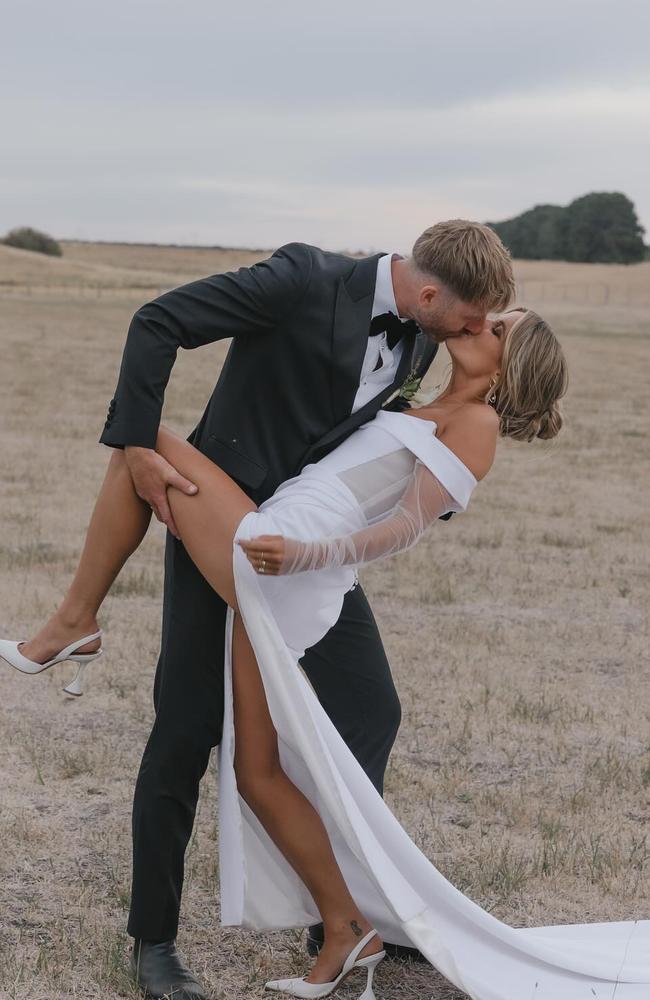 They got engaged in 2022. Picture: Bianca Virtue Photographer