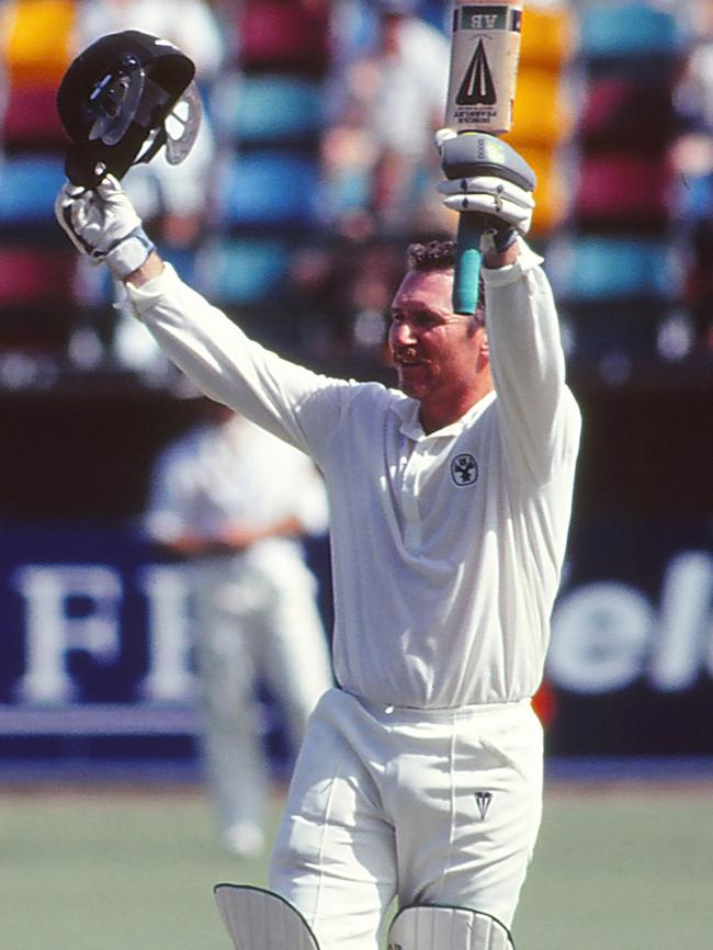 The grit of Captain Grumpy Allan Border was unmatched. Picture: Getty Images