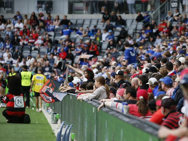 North Sydney and Newtown fans during the NSW Cup decider. Picture Warren Gannon Photography