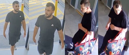 Police are seeking assistance from the public to identify these men who officers want to talk to after alleged offences between Brisbane and the Gold Coast.