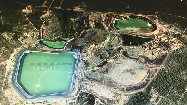 An aerial view of the Ranger Uranium Mine which has raised concerns among environmental groups once more.