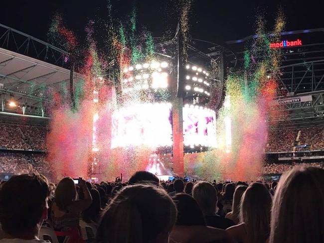 Adele broke a nine-year-old attendance record at the stadium. Picture: Claire Lambert