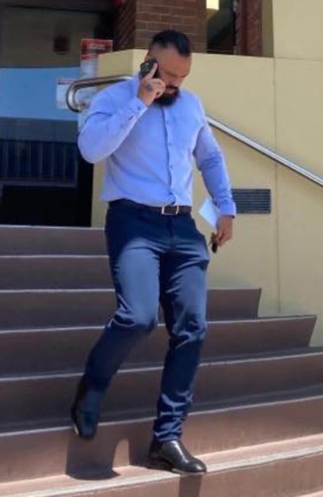 Daen-Tahlur Trenton J Kennedy leaves Mackay Magistrates Court following his first appearance on November 2. Photo: Zoe Devenport