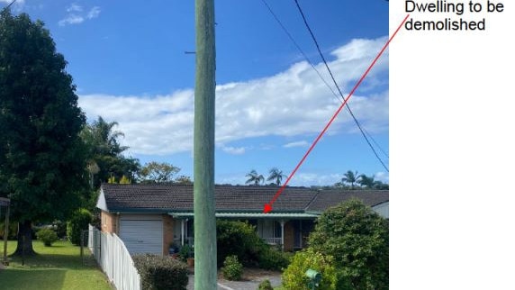 A home built in the 1970s and a shed would be bulldozed to make way for the new build. Picture: Keiley Hunter