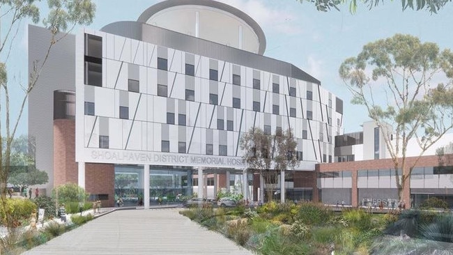 An artist impression of the Shoalhaven Hospital redevelopment.