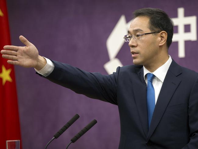 Chinese Ministry of Commerce spokesman Gao Feng warned the tariffs could set off a chain reaction that would disrupt global trade. Picture: AP Photo/Mark Schiefelbein