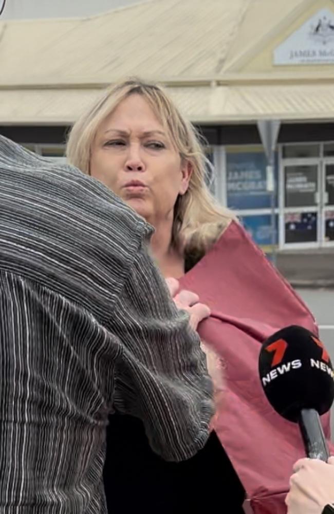 Jennifer Leigh Derksen outside the Nambour Courthouse on February 20, 2022.