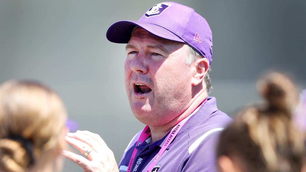 Axed Fremantle senior coach Trent Cooper. Picture: Sarah Reed
