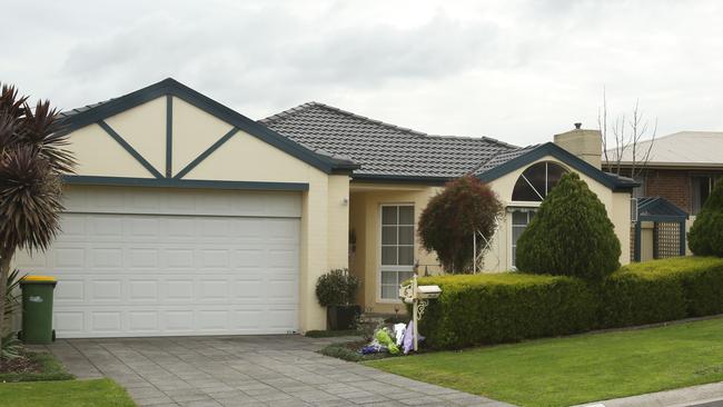 The house in Pakenham where Kylie Blackwood was killed.