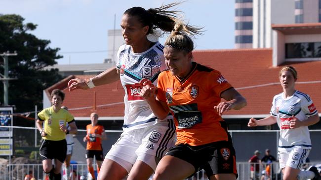 Brisbane Roar playing Melbourne Victory.