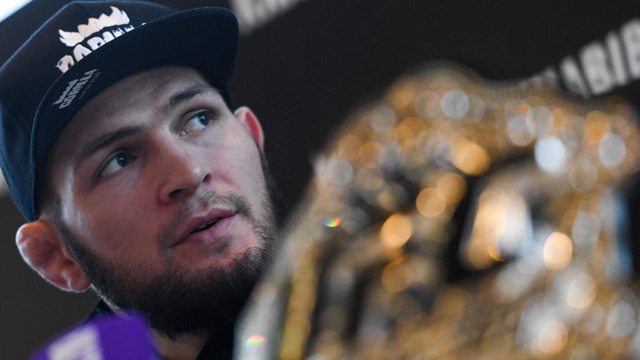 Georges St-Pierre is reportedly ready to fight Khabib Nurmagomedov. (Photo by Kirill KUDRYAVTSEV / AFP)