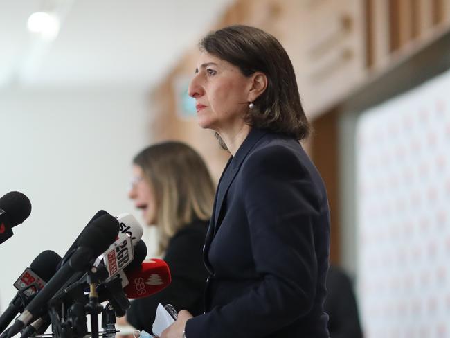 SYDNEY, AUSTRALIA - NewsWire Photos SEPTEMBER 01, 2021 - NSW Premier Gladys Berejiklian provides an update on COVID-19.Picture: NCA NewsWire / Christian Gilles