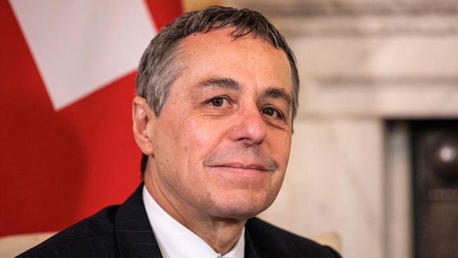 Switzerland’s President, Ignazio Cassis, wants to play a greater role in the UN. Picture: AFP