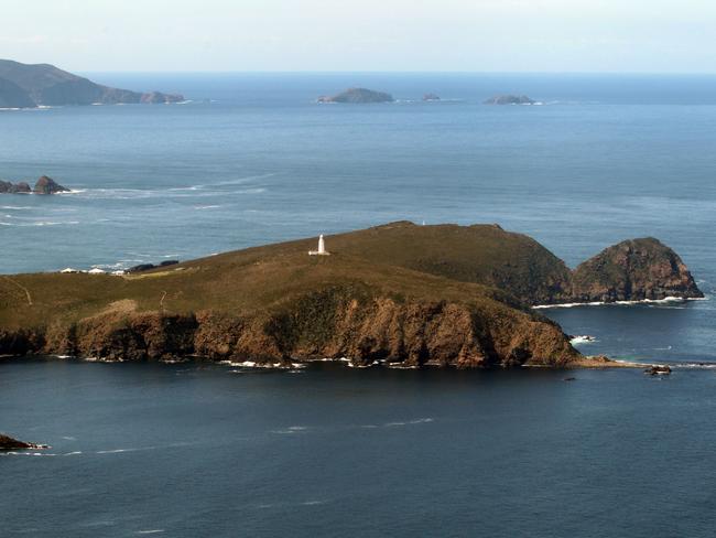 Bruny Island from the air. Picture: ROGER LOVELL