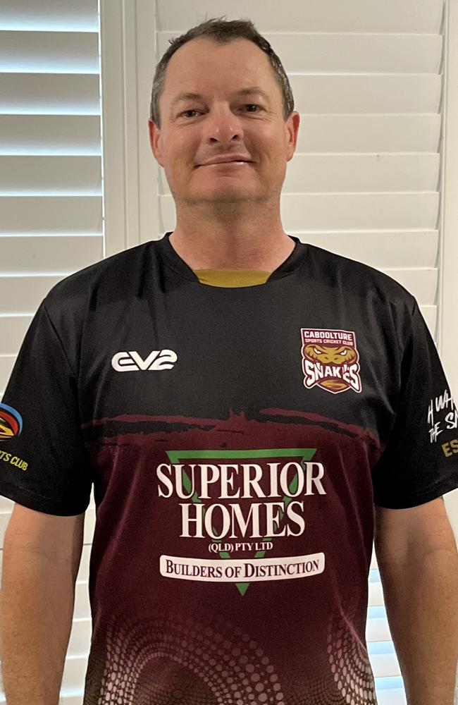 Caboolture Snakes cricketer Clayton Simpson.