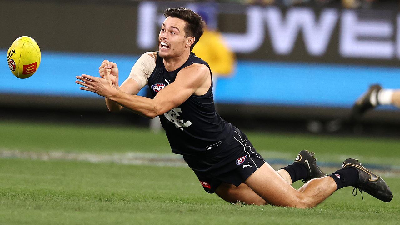 Jack Silvagni is out of contract at the end of the season. Picture: Michael Klein