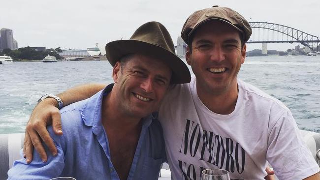 Brothers under scrutiny: Karl and Peter. Picture: Instagram