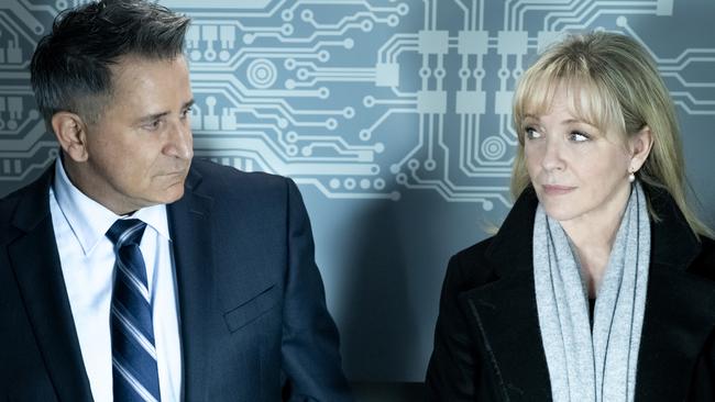 Anthony La Paglia and Rebecca Gibney in Halifax- Retribution. Picture: Daniel Asher Smith