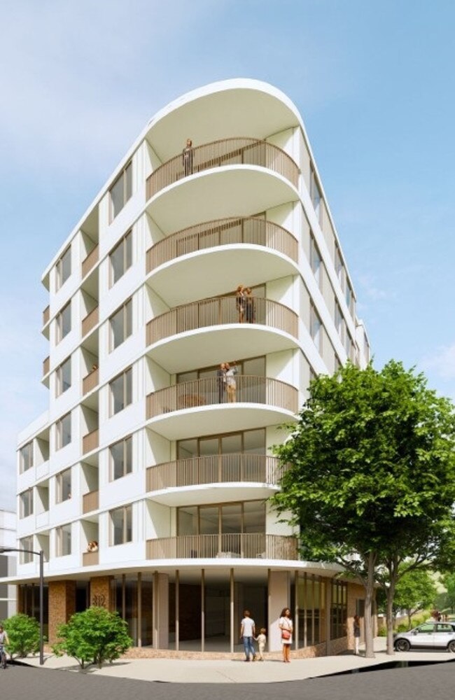 An artist's impression of a 7-storey block that could increase in height by two-storeys if a new planning application was successful. Picture: Landmark Group