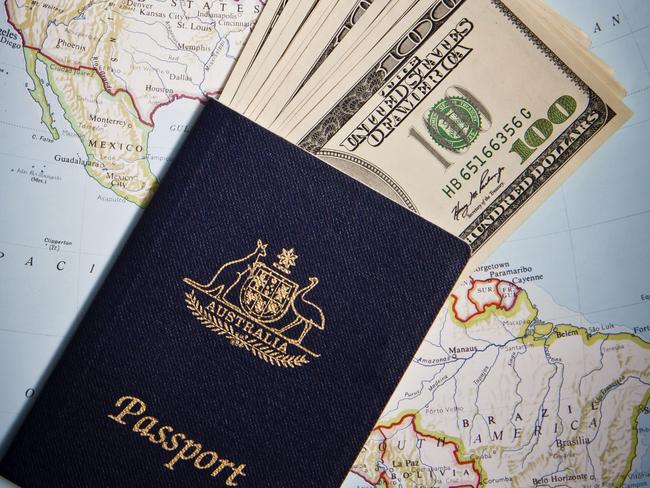 Warning ... the terms and conditions of travel bookings allow for agents to ask for more money from clients when currency fluctuations occur. Picture: Supplied.