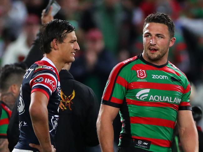 Sam Burgess has denied serious allegations levelled against him by his former wife. Picture: Cameron Spencer/Getty Images