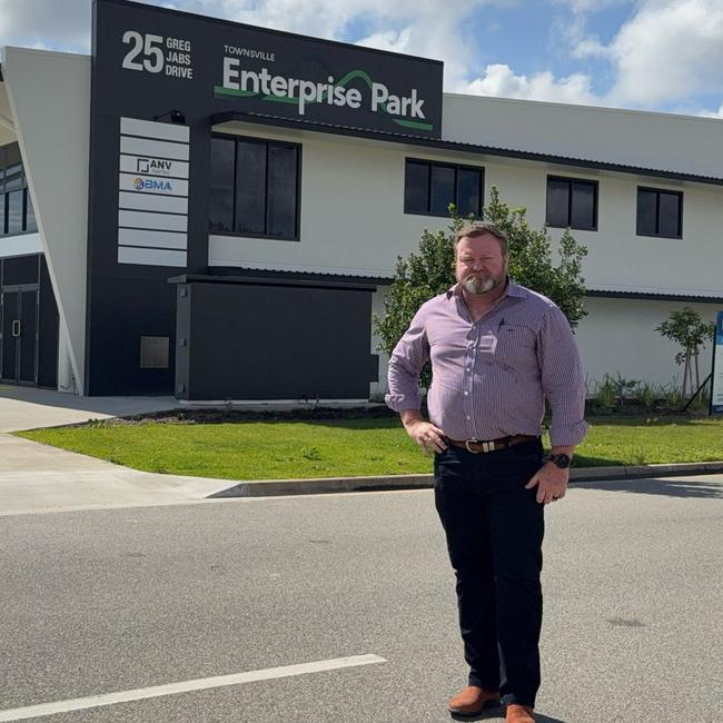 Colliers sales and leasing executive Aaron Power has seen a quick uptake of leases at the Townsville Enterprise Park warehouse complex, located at 25 Greg Jabs Drive, Garbutt. Picture: Supplied.