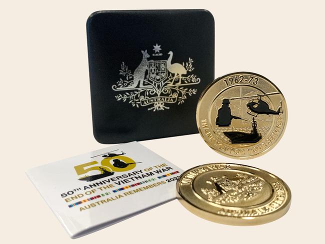 Vietnam medallion - it's 50 years since the end of Australia's involvement in the Vietnam War.